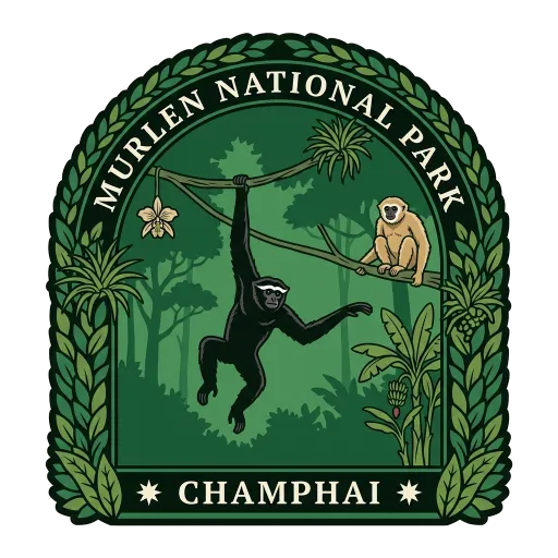 Murlen National Park travel stamp