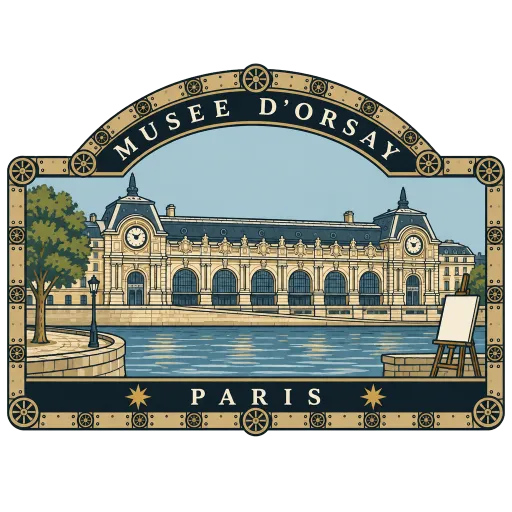 Musée d'Orsay travel stamp
