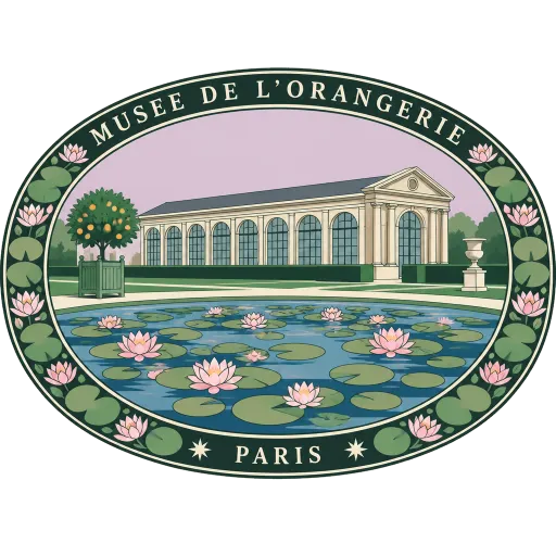 Musée de l'Orangerie travel stamp
