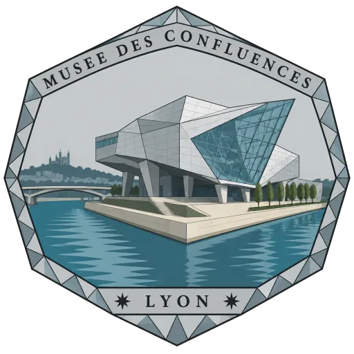 Musée des Confluences travel stamp