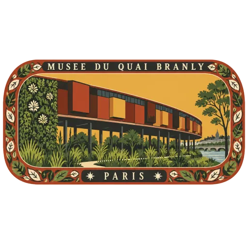 Musée du Quai Branly travel stamp