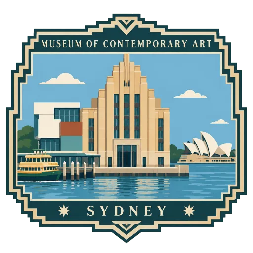 Museum of Contemporary Art Australia travel stamp