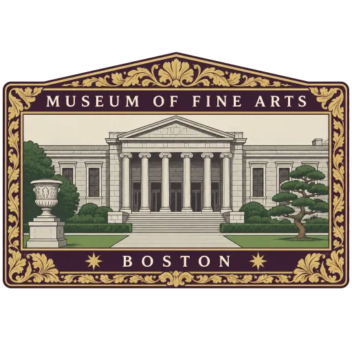 Museum of Fine Arts, Boston travel stamp