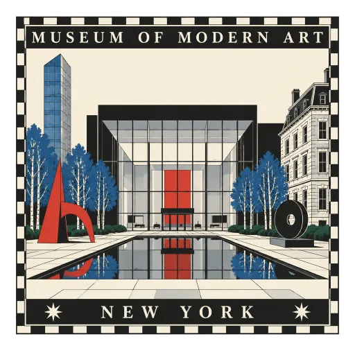 Museum of Modern Art travel stamp
