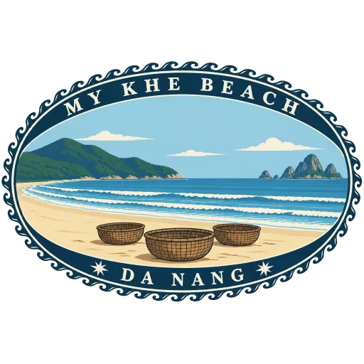 My Khe Beach travel stamp