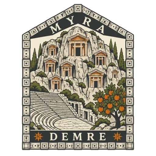 Myra travel stamp