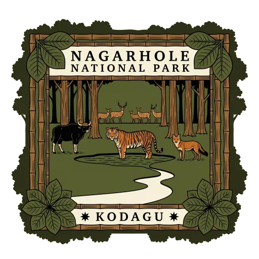 Nagarhole National Park travel stamp