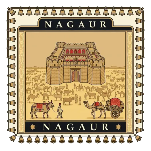 Nagaur travel stamp