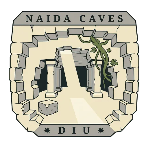 Naida Caves travel stamp