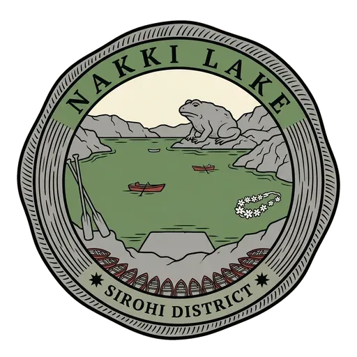 Nakki Lake travel stamp
