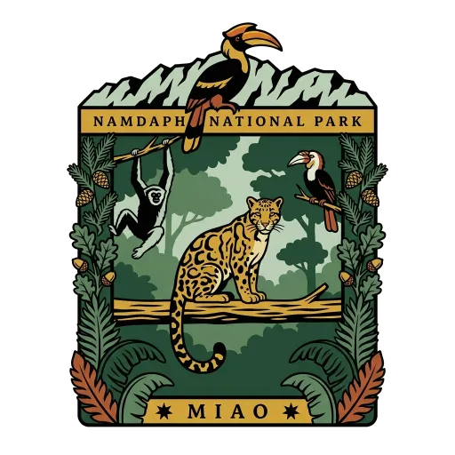 Namdapha National Park travel stamp