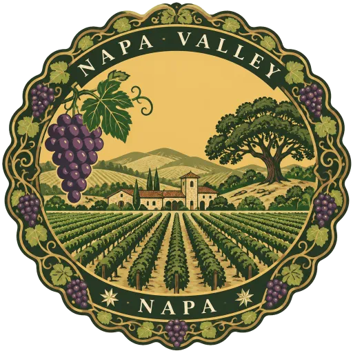 Napa Valley travel stamp