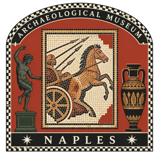 Naples National Archaeological Museum travel stamp