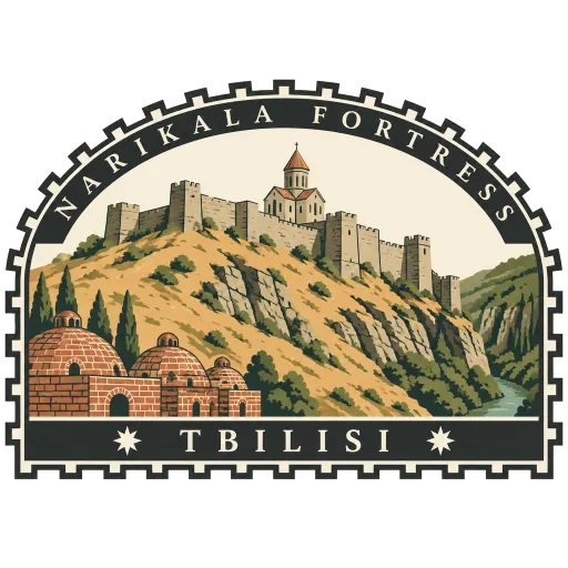 Narikala Fortress travel stamp