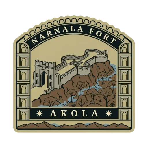 Narnala Fort travel stamp
