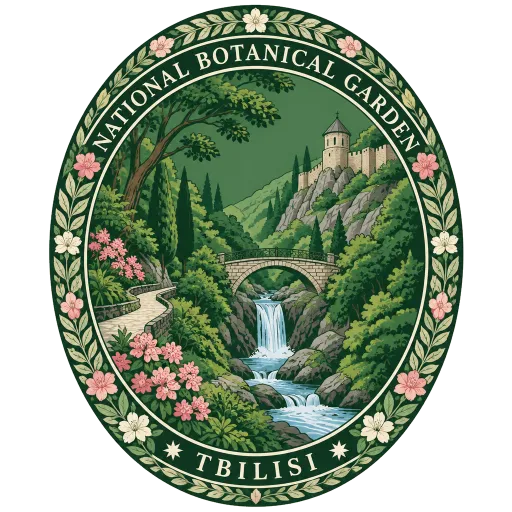 National Botanical Garden of Georgia travel stamp