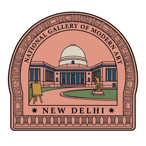 National Gallery of Modern Art travel stamp