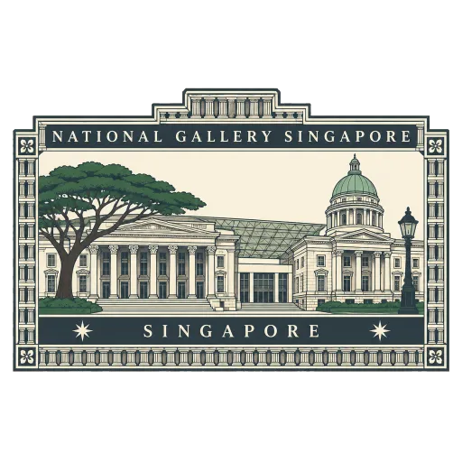 National Gallery Singapore travel stamp