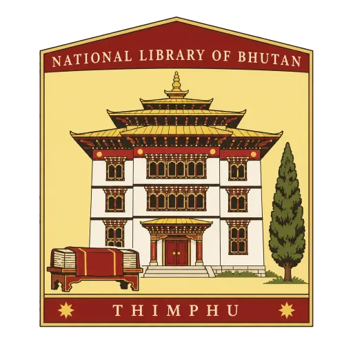 National Library of Bhutan travel stamp