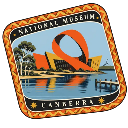National Museum of Australia travel stamp