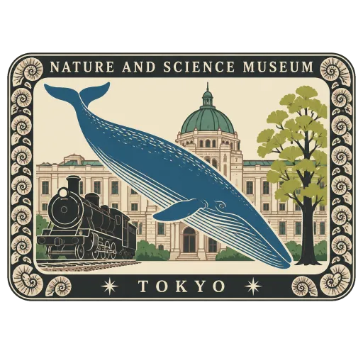National Museum of Nature and Science travel stamp