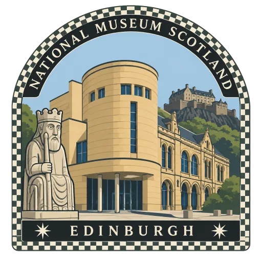 National Museum of Scotland travel stamp