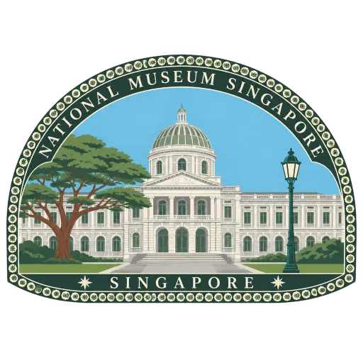 National Museum of Singapore travel stamp