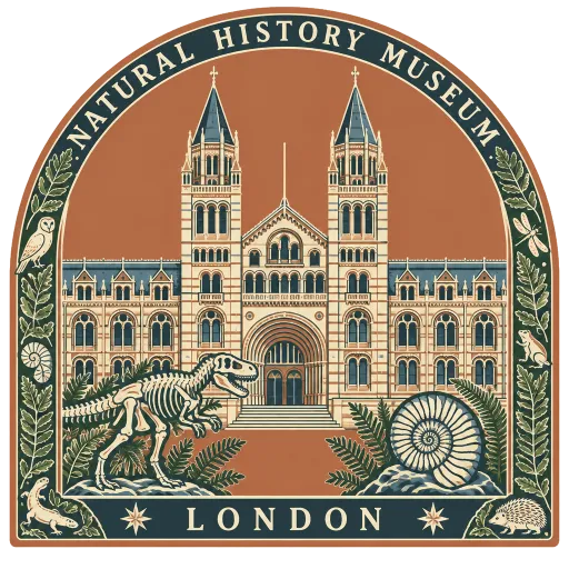 Natural History Museum travel stamp