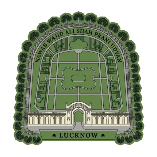 Nawab Wajid Ali Shah Prani Udyan travel stamp