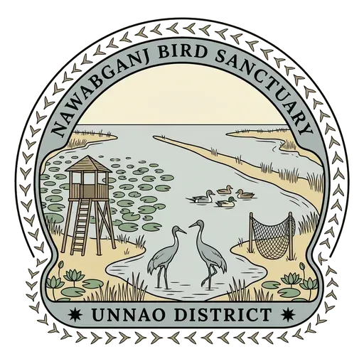 Nawabganj Bird Sanctuary travel stamp