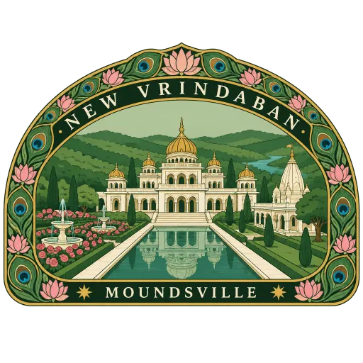 New Vrindaban travel stamp