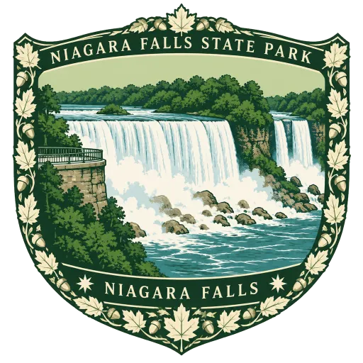 Niagara Falls State Park travel stamp