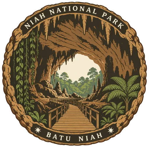 Niah National Park travel stamp