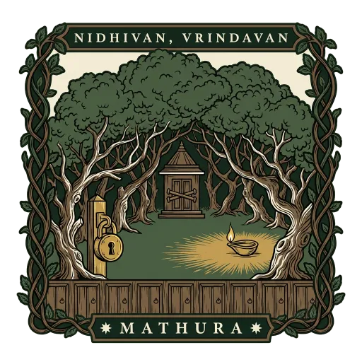 Nidhivan, Vrindavan travel stamp