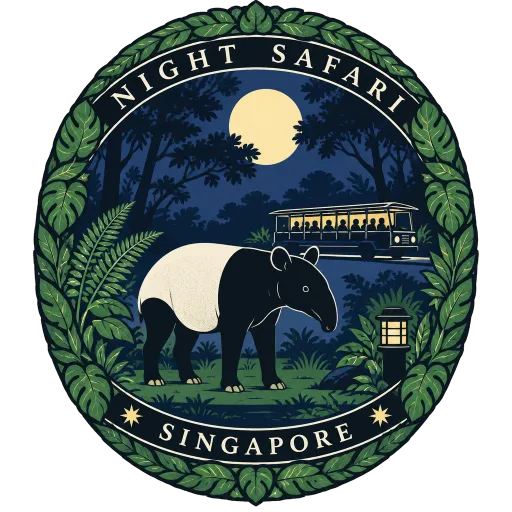 Night Safari travel stamp