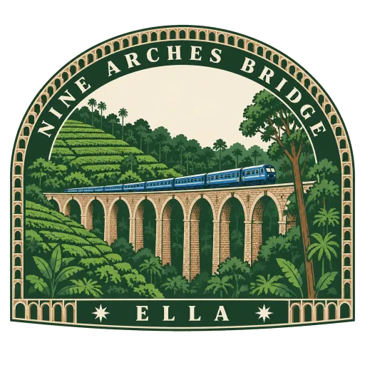 Nine Arches Bridge travel stamp