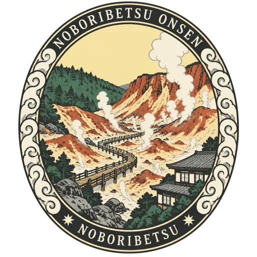 Noboribetsu Onsen travel stamp