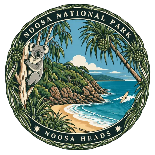 Noosa National Park travel stamp