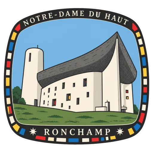 Notre-Dame du Haut travel stamp
