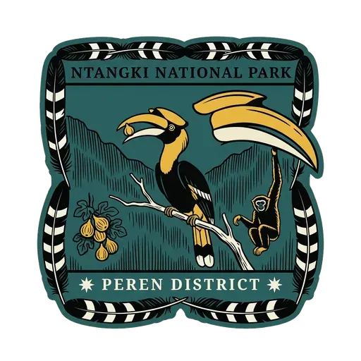 Ntangki National Park travel stamp