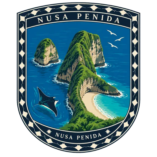 Nusa Penida travel stamp
