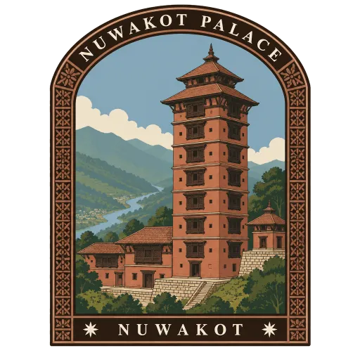 Nuwakot Palace travel stamp