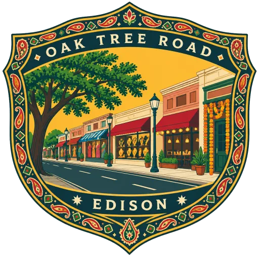 Oak Tree Road travel stamp