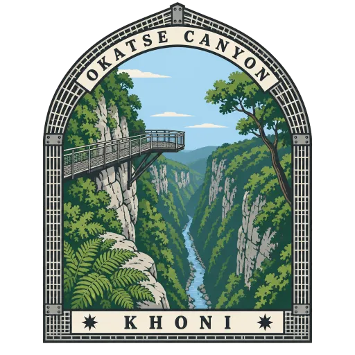 Okatse Canyon travel stamp