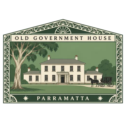 Old Government House travel stamp
