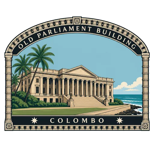 Old Parliament Building travel stamp