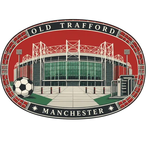 Old Trafford travel stamp