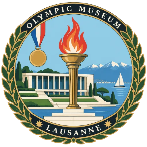 Olympic Museum travel stamp