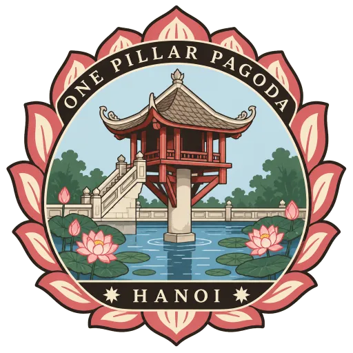 One Pillar Pagoda travel stamp