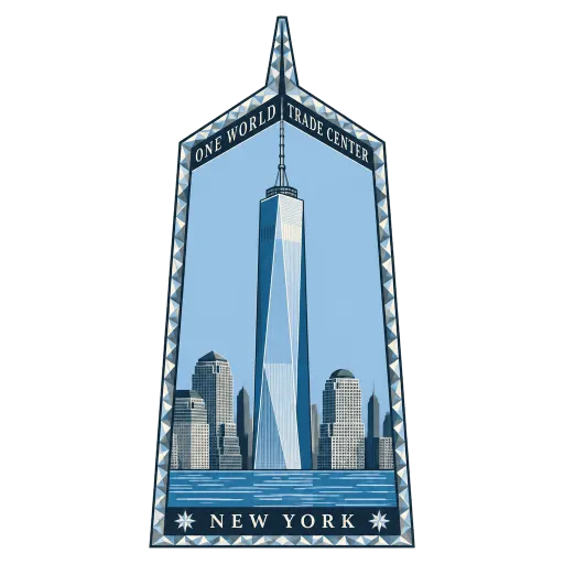 One World Trade Center travel stamp